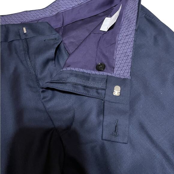 TED BAKER LONDON Men's Luxury Jones CT Dress Pants in Blue 40 x 30 NWOT - Picture 5 of 9